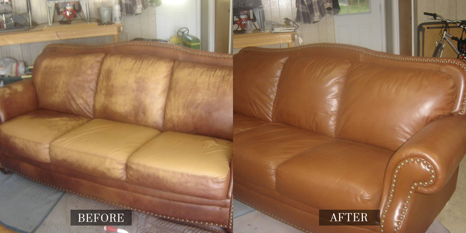 Sun Faded Leather Sofa Memsahebnet